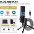 TTSTAR USB Microphone,  Computer Cardioid Condenser PC Gaming Mic with Tripod Stand & Pop Filter for Streaming, Podcasting, Vocal Recording, Compatible with Laptop Desktop Windows Computer