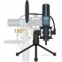 TTSTAR USB Microphone,  Computer Cardioid Condenser PC Gaming Mic with Tripod Stand & Pop Filter for Streaming, Podcasting, Vocal Recording, Compatible with Laptop Desktop Windows Computer