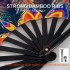 FORSUN 2 Pieces Handheld Fans, Silk Folding Fans with Bamboo Frames for Dancing Cosplay Wedding Party Props Decoration