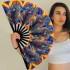 FORSUN 2 Pieces Handheld Fans, Silk Folding Fans with Bamboo Frames for Dancing Cosplay Wedding Party Props Decoration
