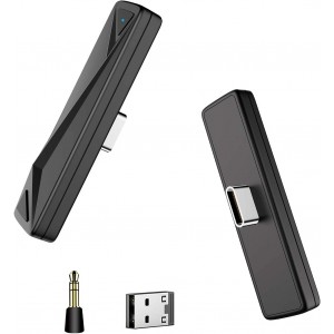 ZIIDOO Visible Bluetooth Car Adapter,Aux Bluetooth Adapter 5.0 with Display Screen,Portable Bluetooth Receiver with DSP/CVC Noise Cancellation and TF Card Socket