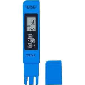 TTSTAR TDS Tester 3-in-1 TDS EC & Temperature Meter Ultrahigh Accuracy Digital Water Quality TDS Tester (Blue)