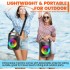 BONAOK  Bluetooth Karaoke Microphone for Kids & Adults, Wireless Rechargeable Mic with Built-in Stereo Speaker, Echo｜Duet Mode｜Recording｜Music Playback, Premium Leather Handle, Portable Storage Case