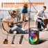 BONAOK  Bluetooth Karaoke Microphone for Kids & Adults, Wireless Rechargeable Mic with Built-in Stereo Speaker, Echo｜Duet Mode｜Recording｜Music Playback, Premium Leather Handle, Portable Storage Case