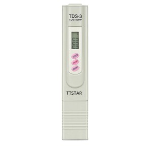 TTSTAR TDS Meter, Water Quality Tester Filter Pen, Accuracy Testing Water Quality for Drinking Water Purity Test, Swimming Pools, Aquariums(Grey)