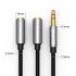 Zerist 2pack 3.5mm Stereo Audio Cable Extension Male to 2 Female PVC Zerist Tangle-Free AUX Cable for Headphones, iPods, iPhones, iPads, Home/Car Stereos and More (Black)