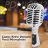 PYLE Classic Retro Dynamic Vocal Microphone - Old Vintage Style Super Cardioid Live Performance Studio Recording with Dual Capsules and Shock Absorbers - CLM-101 (Silver)