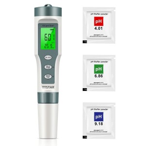 TTSTAR 3 in 1 Digital PH Meter with PH/TDS/Temp Meter Water Quality Tester, Digital Water Tester for Drinking Water Test, Swimming Pool, Aquarium, Hydroponics