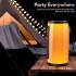 BONAOK  Bluetooth Karaoke Microphone for Kids & Adults, Wireless Rechargeable Mic with Built-in Stereo Speaker, Echo｜Duet Mode｜Recording｜Music Playback, Premium Leather Handle, Portable Storage Case