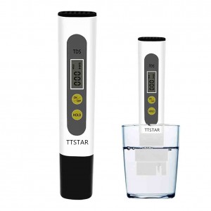 TTSTAR Pocket TDS Meter, 4 PCS Digital Water Quality Tester Filter Pen, Ideal Water Test Meter for Drinking Water Purity Test, Aquariums, Hydroponics, 0-9990ppm, 1 ppm Resolution, 2% Readout Accuracy