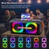 BONAOK Karaoke Machine with 3 Wireless Microphones, Portable Karaoke Machine for Party, TWS Wirelss Kareokee PA System Party Speaker w/Disco Lights, Remote Contro/USB/TF Card/AUX/REC