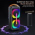 BONAOK Karaoke Machine with 3 Wireless Microphones, Portable Karaoke Machine for Party, TWS Wirelss Kareokee PA System Party Speaker w/Disco Lights, Remote Contro/USB/TF Card/AUX/REC
