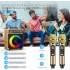 BONAOK Karaoke Machine with 3 Wireless Microphones, Portable Karaoke Machine for Party, TWS Wirelss Kareokee PA System Party Speaker w/Disco Lights, Remote Contro/USB/TF Card/AUX/REC