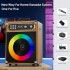 BONAOK Karaoke Machine with 3 Wireless Microphones, Portable Karaoke Machine for Party, TWS Wirelss Kareokee PA System Party Speaker w/Disco Lights, Remote Contro/USB/TF Card/AUX/REC