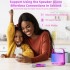 BONAOK Mini Karaoke Machine, Portable Bluetooth Karaoke Speaker Unpowered Cabinets with 2 Wireless Microphones and Party Lights for Kids and Adults, Birthday Gifts for Girls Boys Family Home Party