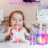 BONAOK Mini Karaoke Machine, Portable Bluetooth Karaoke Speaker Unpowered Cabinets with 2 Wireless Microphones and Party Lights for Kids and Adults, Birthday Gifts for Girls Boys Family Home Party
