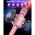 BONAOK  Bluetooth Karaoke Microphone for Kids & Adults, Wireless Rechargeable Mic with Built-in Stereo Speaker, Echo｜Duet Mode｜Recording｜Music Playback, Premium Leather Handle, Portable Storage Case